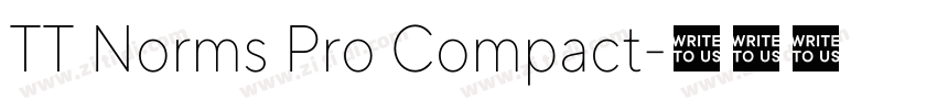 TT Norms Pro Compact字体转换